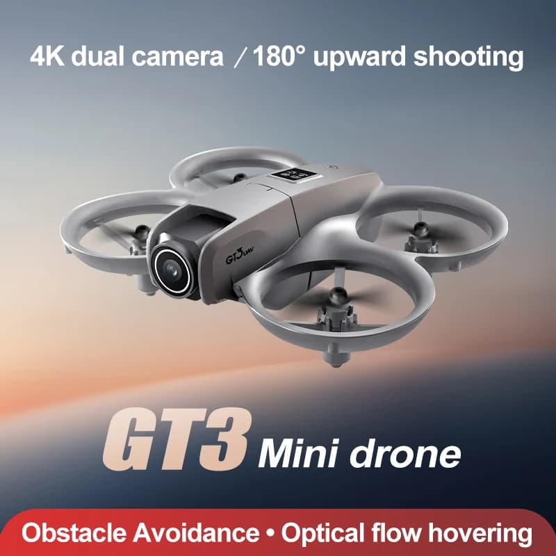 2026 GT3 Mini Drone WIFI FPV Hover Camera 8 K GPS Tascabile Luci colorate UAV Rc Lama Opvouwbare Quadcopter RC Speelgo