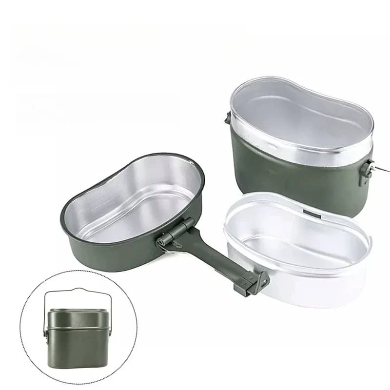 Outdoor Portable Sealed Food Storage Lunch Box Bento Container Cookware Meal Prep Dish for Camping Backpacking Picnic Fishing