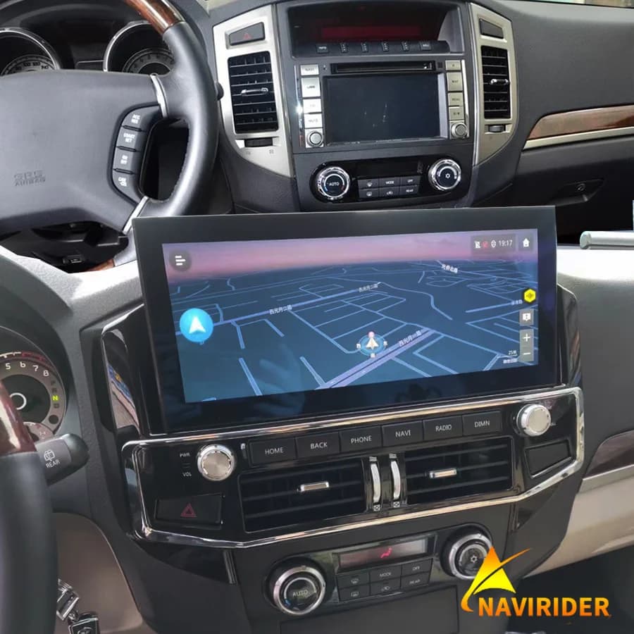 12.3 pollici Auto Multimediale Gps Radio 2din Lettore Video Per Mitsubishi Pajero 4 Android V80 V97 2006-2014 Schermo Carplay Bluetooth