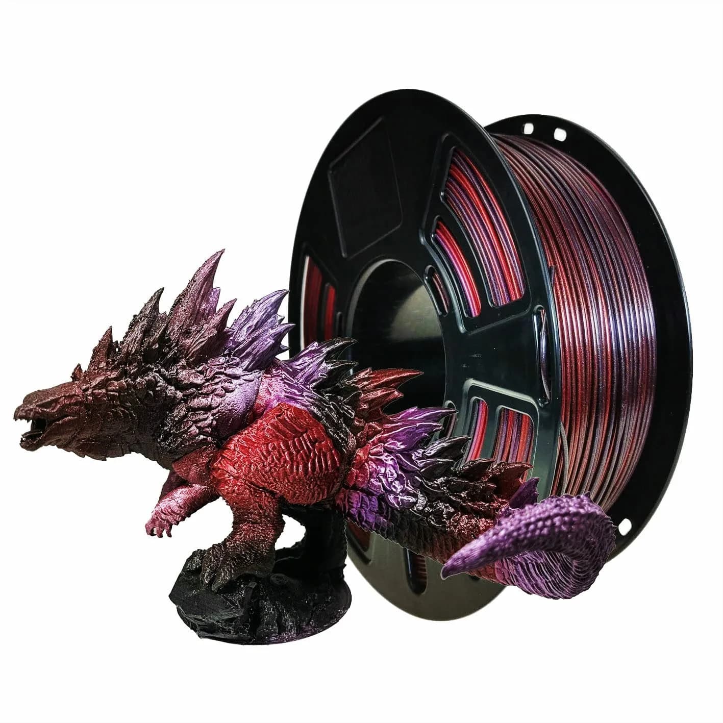 Filamento PLA per Stampante 3D 1.75mm, Sfumato Seta e Glitter, 1kg, +/-0.05mm