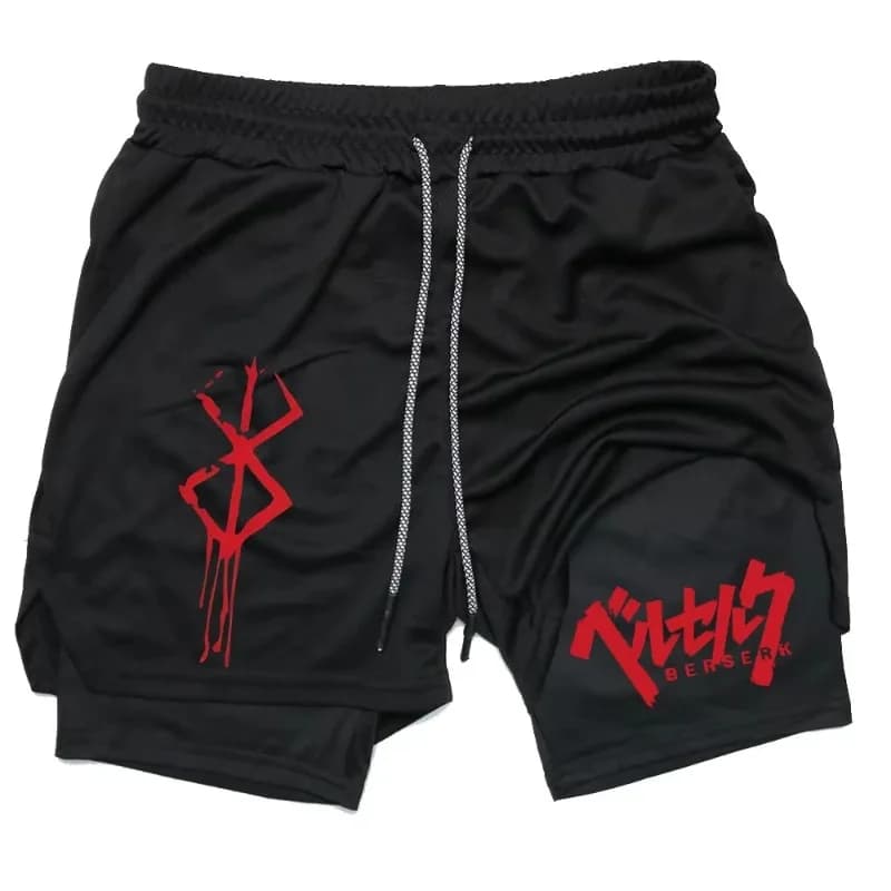 2026 new sports shorts men's 2-inch running compression shorts training yoga gym sportswear sports shorts with pockets