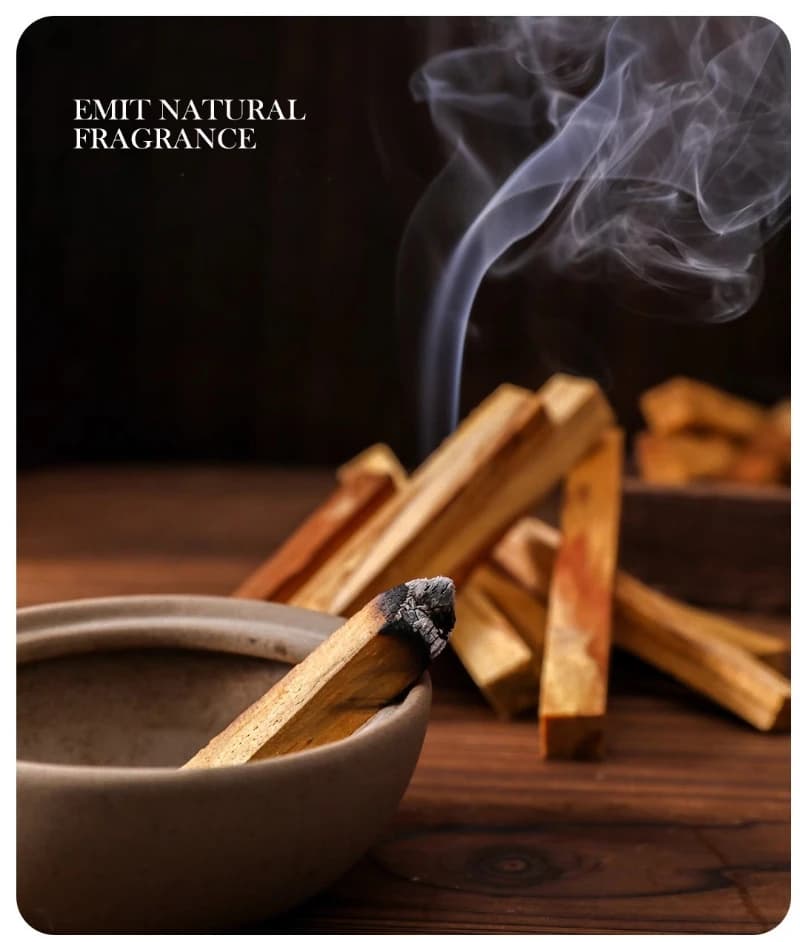Bastoncini di Incenso Palo Santo Premium, Alto Contenuto di Olio per una Fragranza Intensa e Duratura, Purificazione Energetica, Meditazione, Aromaterapia Domestica