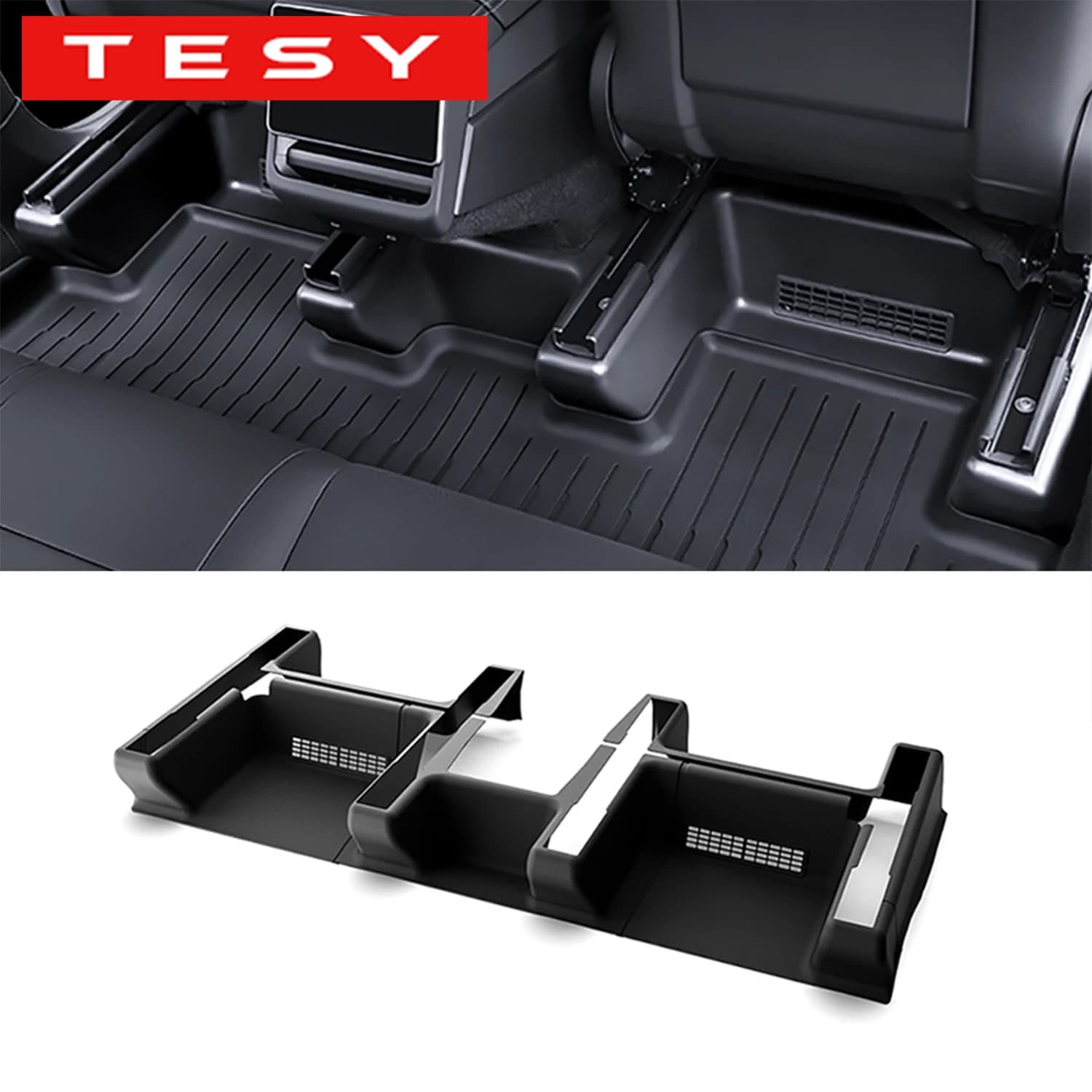 For Tesla Model Y Juniper 2025 2026 Under Seat Corner Guard Seat Slide Rail Protector Cover Anti-Kick Decor Flocking Accessories