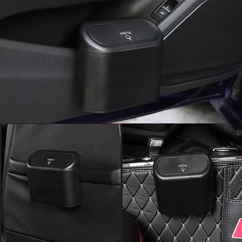 Per Nissan Pathfinder R51 Tiida C11 Nota 2004 ~ 2012 Auto Cestino Nero Quadrato Premendo Portatile a prova di Perdite Bidone della Spazzatura Accessori