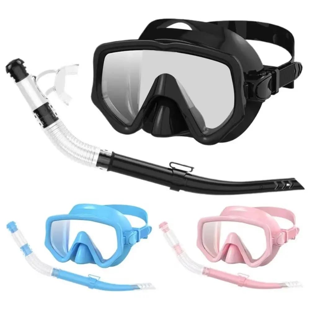 Swimming Goggles Underwater Snorkeling Mask Anti Fog Breathing Diving Snorkeling Mask with Breathing Tube No Leaking