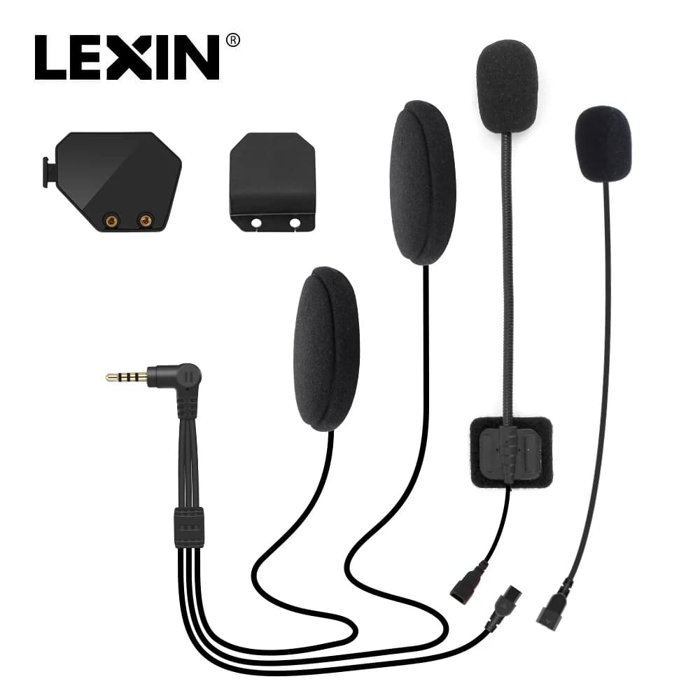 Accessori per cuffie Lexin Set di clip in metallo Accessori per interfono Bluetooth per casco da moto Lexin-ET COM