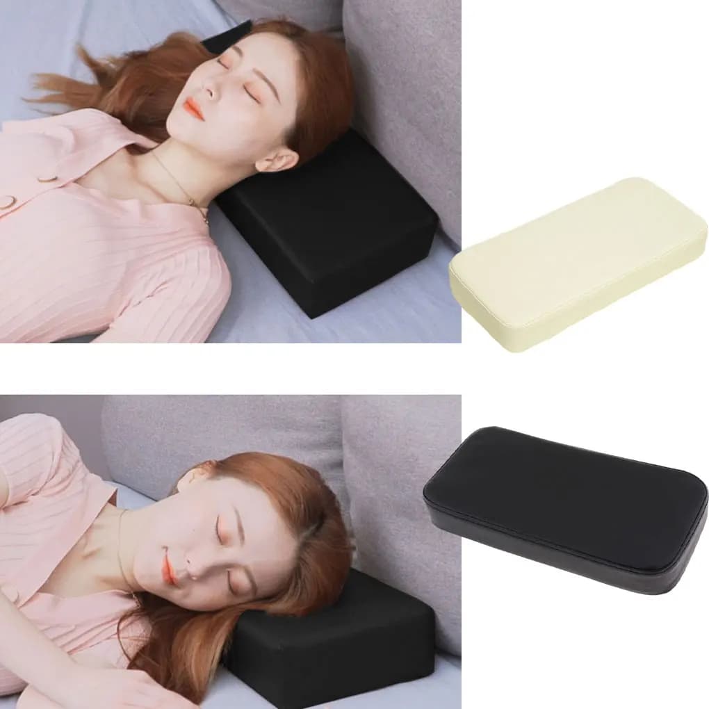 2 Cuscini Quadrati in Pelle PVC per Salone di Bellezza, Traspiranti, per Spa, Massaggi, Lettino, Supporto per Testa e Collo