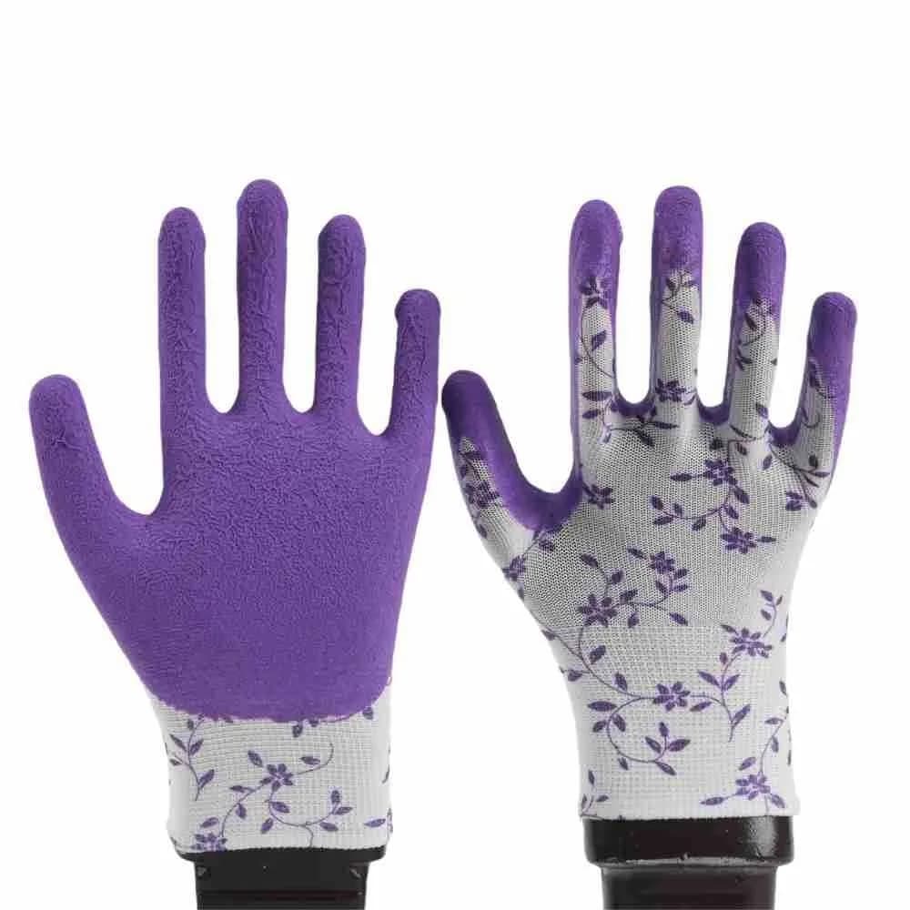 3 paia di guanti da giardinaggio traspiranti, comodi guanti leggeri in schiuma di lattice, guanti da lavoro antiscivolo resistenti all'usura per le donne