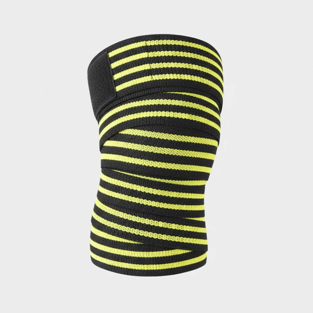 Fasce Elastiche per Ginocchia, Cinghie di Compressione, Bende Professionali per Ginocchia, Protezioni per Ginocchia 180*8CM, Supporti per Allenamento Squat e Sollevamento Pesi