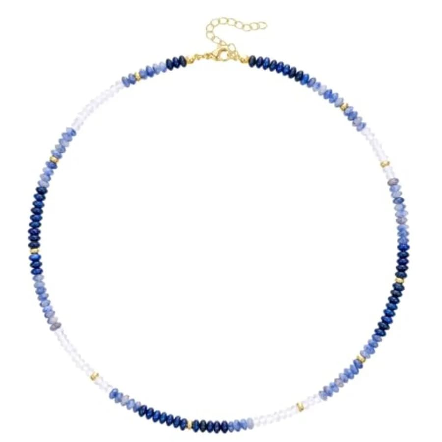 KELORIS PATH Beaded Necklace for Women, Colorful Gemstone Boho Bead Choker for Beach, Trendy Summer Natural Stone Jewelry Gifts