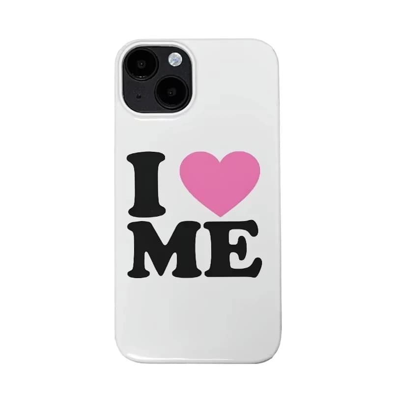 Simple words I Love Myself Jelly Phone Case for iPhone 17 Air 16 Pro Max 15 14 Plus 13 12 11 Pro Rear Shock Silicone Cover