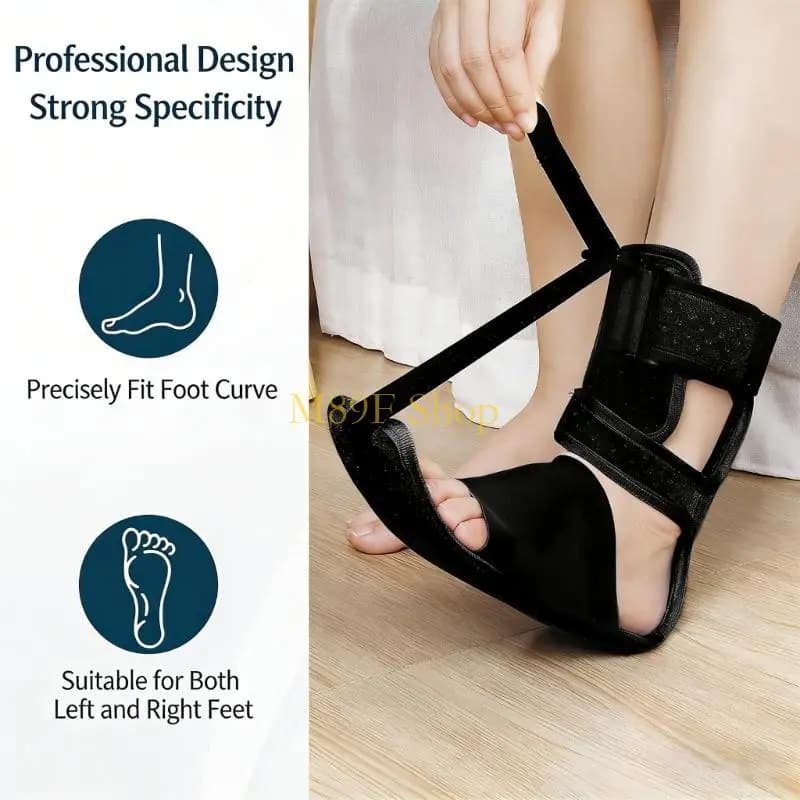 M89F Ankle Support For Plantar Fasciitis Featuring Adjustable Straps Soft Cushioning
