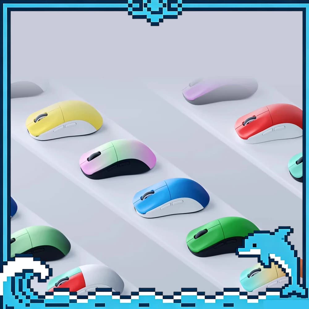 Mouse Wireless Pwnage Symm3 8000Hz, Light Mouse with Hot-Swap Micro Switches, Replaceable Smooth, Gaming Mouse, PC Accessories