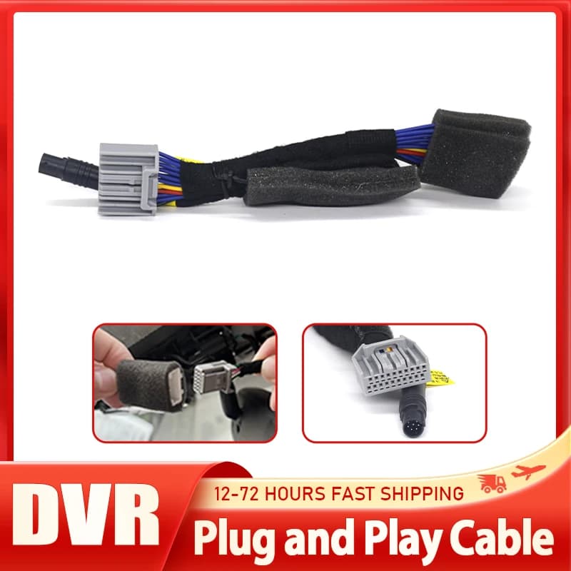 Dash Cam plug and play power cord for Land Rover Connect read light cable, easy to install dashboard recorder for Jaguar