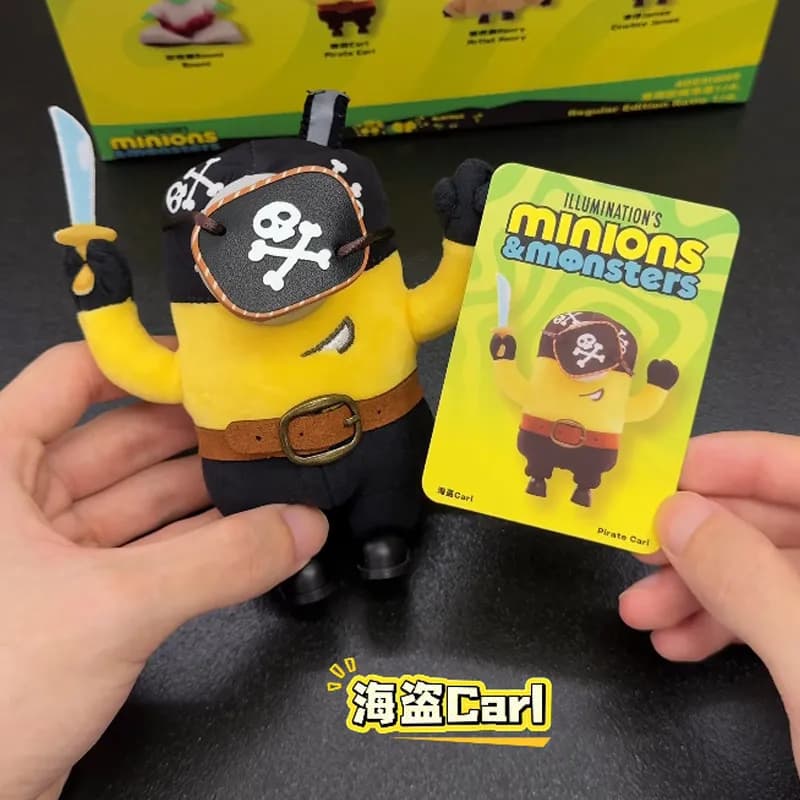 52toys Minions Blind Box Pendant Bag Hanger Action Figure Doll Desktop Ornament Gift For Enthusiast Collectors