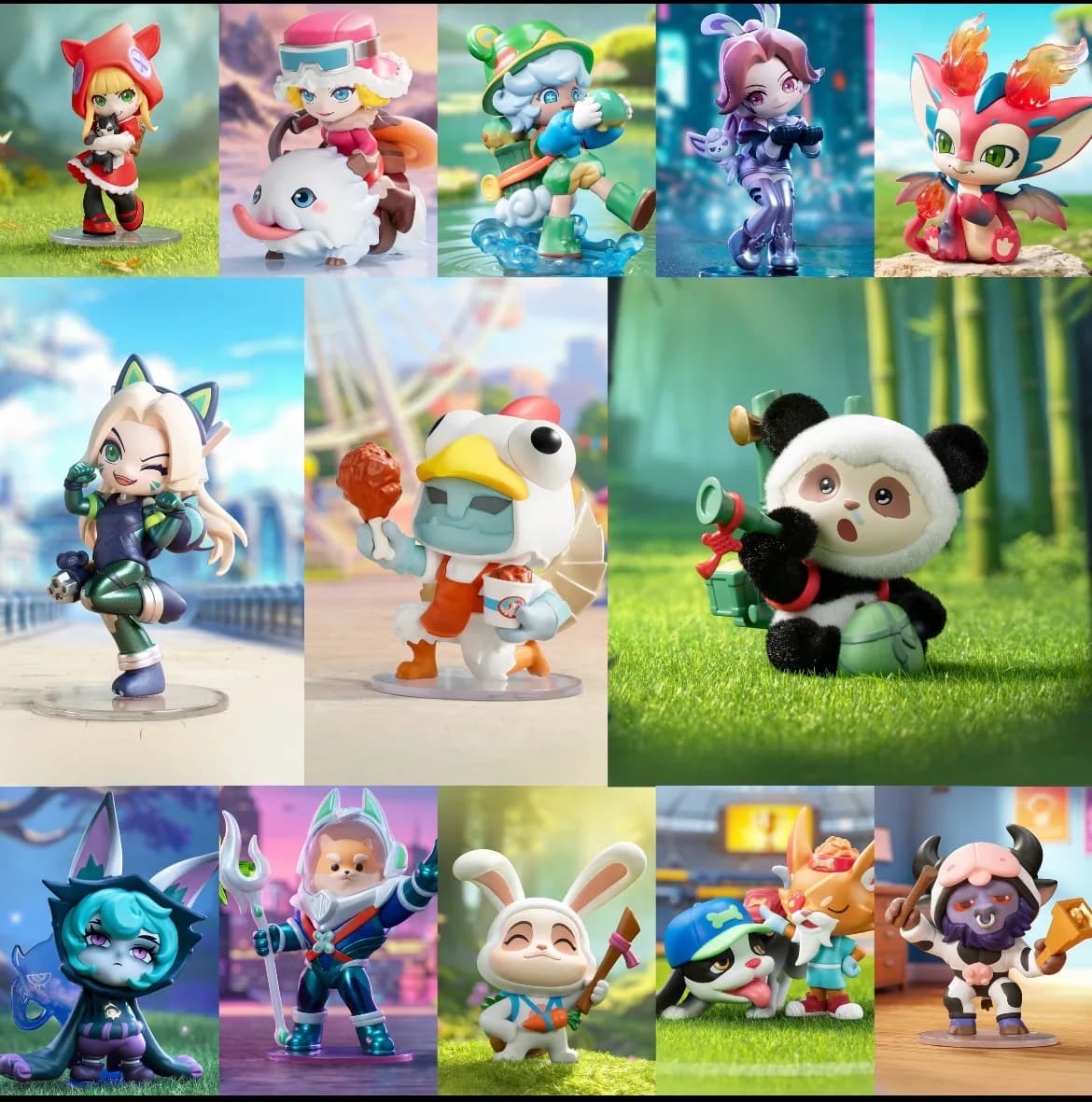 POP MART LEAGUE OF LEGENDS Clash of The Cuties Series Mystery Box Genuine Blind Box Guess Toys Bag Ornament Figurines Home Decor