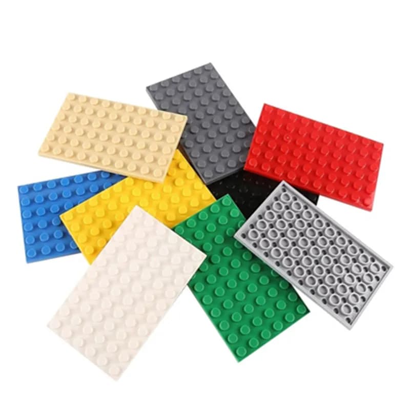 8PCS PLATE 6x10 Dots Compatible with 3033 Double Sides Baseplate Bricks Parts Building Blocks Toys Accessories