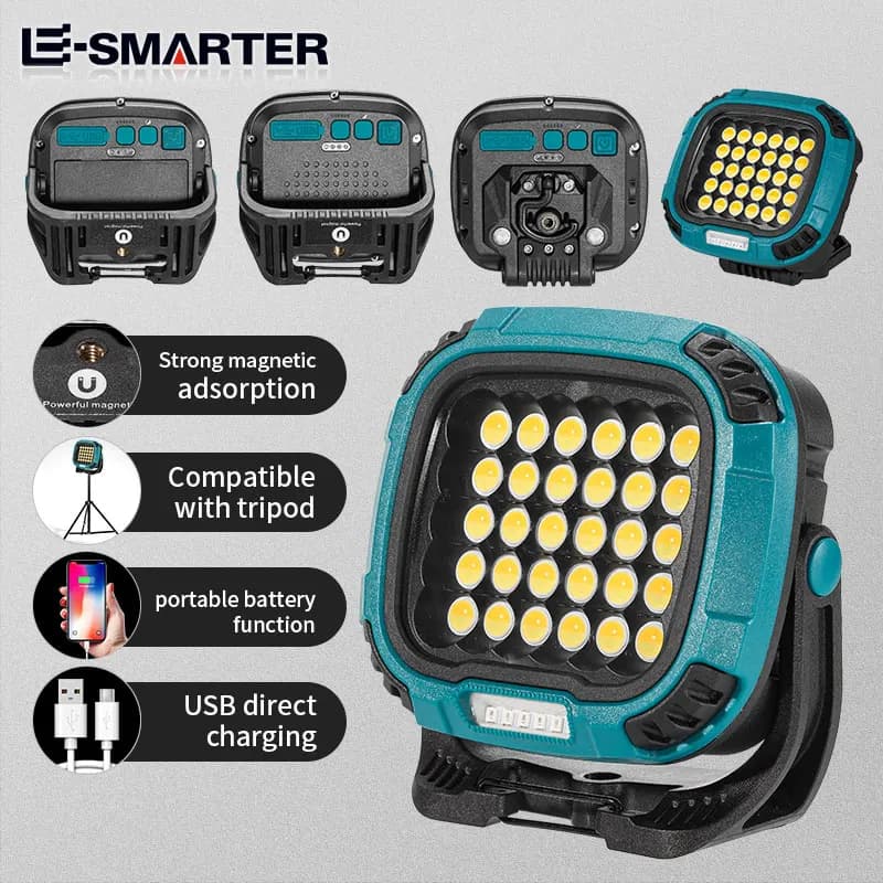 Torcia ricaricabile a LED Torce di ricarica USB portatili Power Bank Lanterna da campeggio impermeabile a lungo raggio