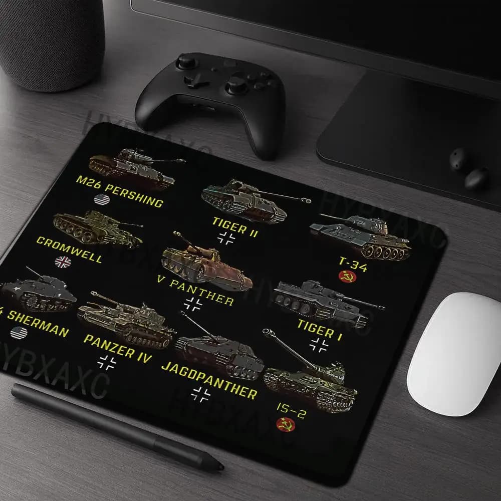 HYBXAXC Tappetino per mouse piccolo con motivo militare, base in gomma antiscivolo, tappetino da scrivania per laptop da ufficio e gaming