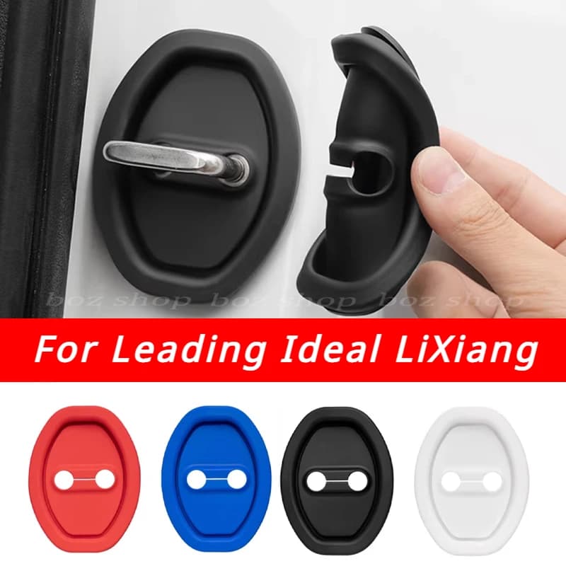 Per Leading Ideal LiXiang L7 L8 L9 2022 2023 Serratura Della Porta Fibbia Pad Protettivo Chiuso Anti-collisione Adesivo In Silicone Silenzioso