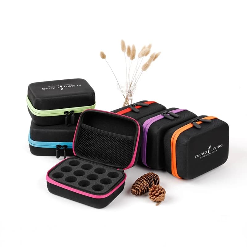 12 slot 5ML 10ML 15ML Essential Oil Case for Young Life Roller Bottles Storage Bag Support Portable Perfume Organizer Hanging