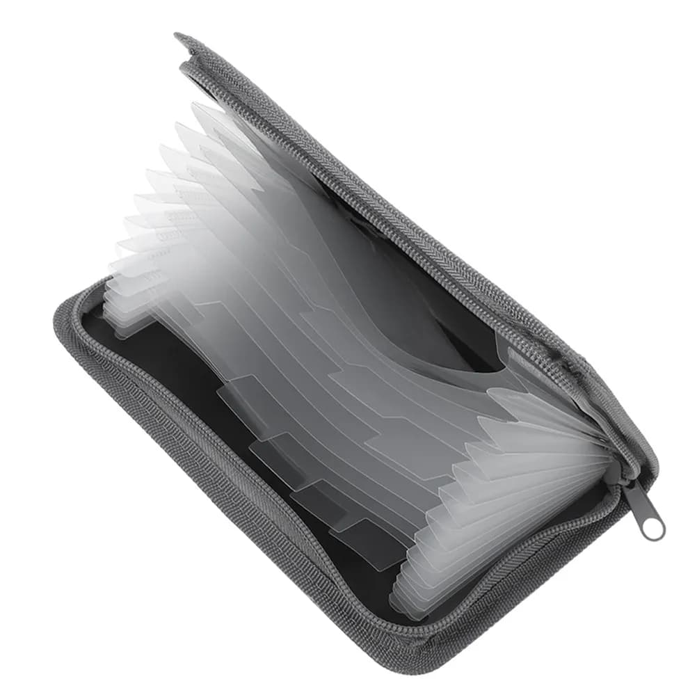 Organizer Portadocumenti Multistrato A6 Mini a Fisarmonica con Cerniera, Portatile per Ricevute, Scontrini e Documenti