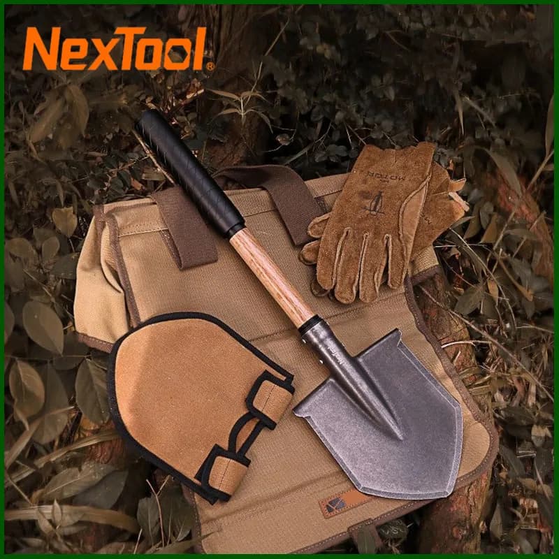 NexTool Pala multifunzionale per sopravvivenza all'aperto, campeggio, pesca, ingegnere con pala telescopica