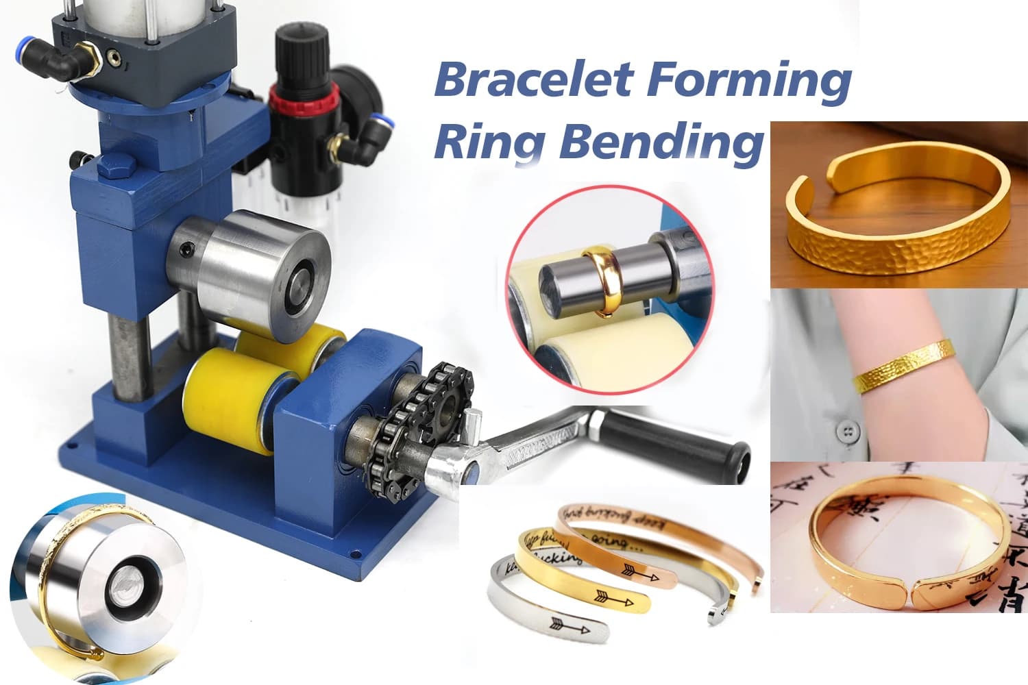 New Arrival Jewelry Tools & Equipment Gold Silver Bracelet & Ring Bending Machine Bangle Forming Machine for Jewelry Making