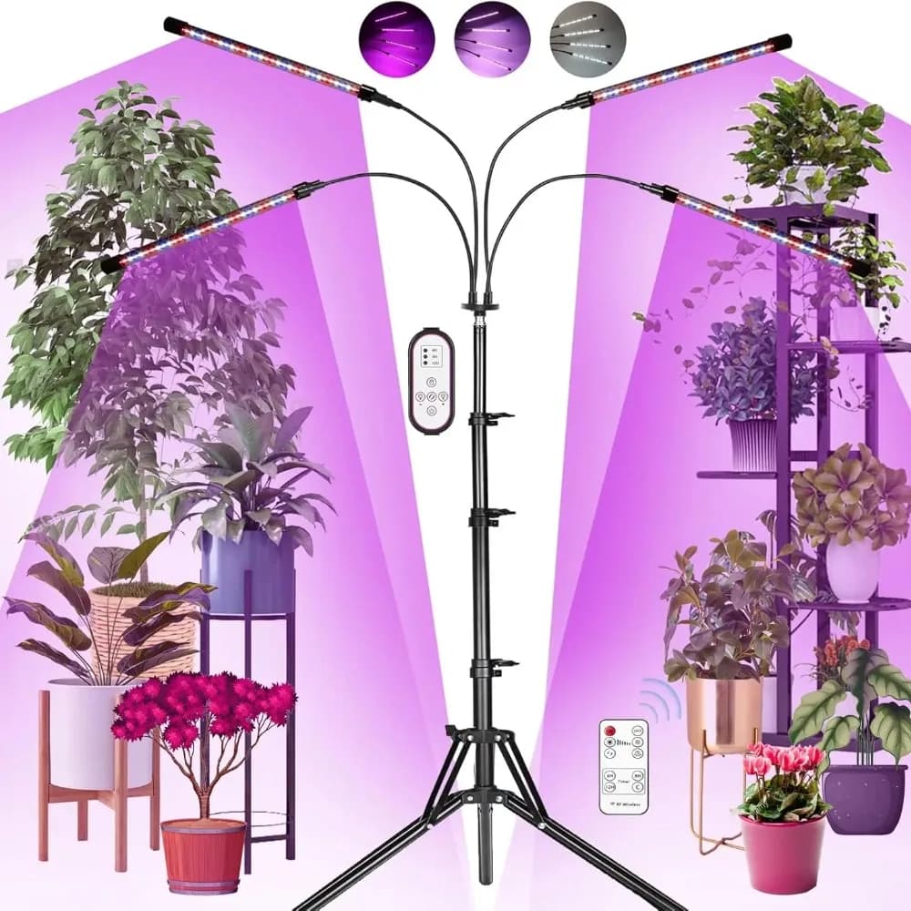 Tripod LED Plant Light Full Spectrum Dimmable USB Indoor Plant Light Greenhouse Vegetable Flower Plant Light Grow Box Plant Grow