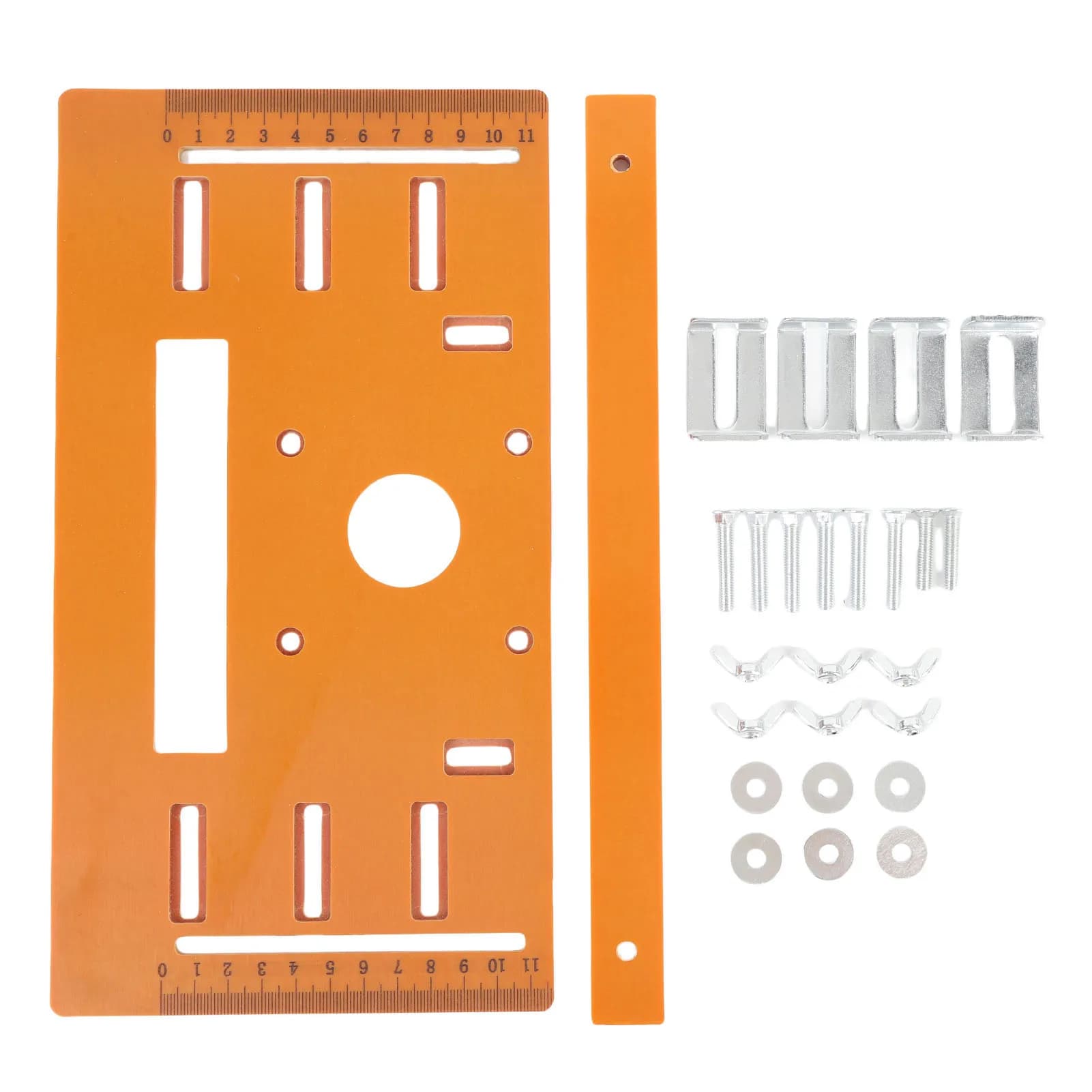 Basic sheet cutting machine 90 ° and 45 ° Punching design cut 28x15 cm Range 0-9,5 cm Base plate for circular saw for wood processing