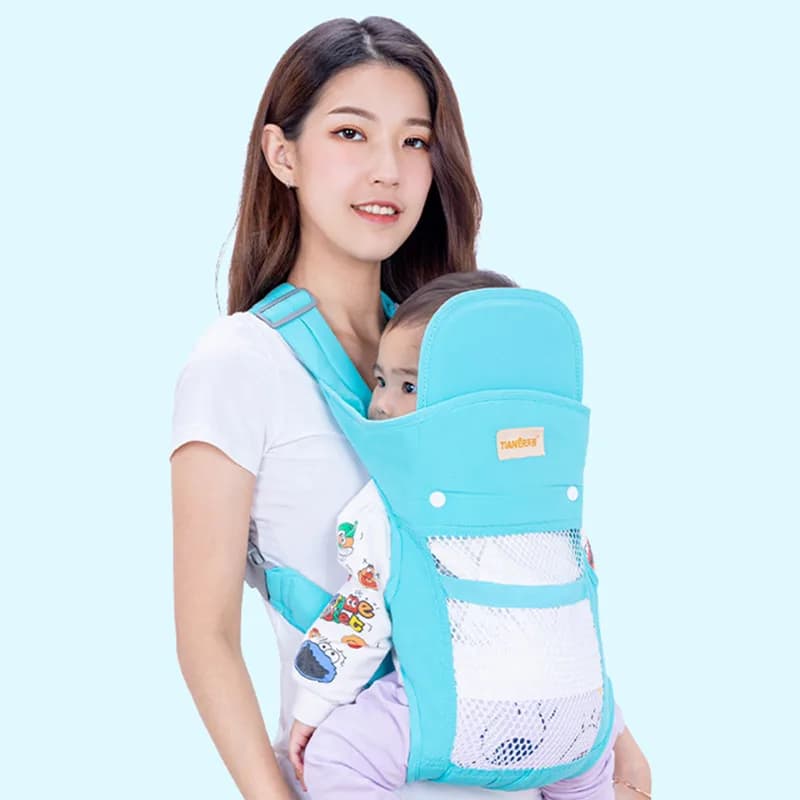 Neonati Cinghie per bambini Bambino che abbraccia Gita per bambini Anteriore e posteriore Doppio uso Neonato Abbraccio orizzontale Estate Abbraccio traspirante P1