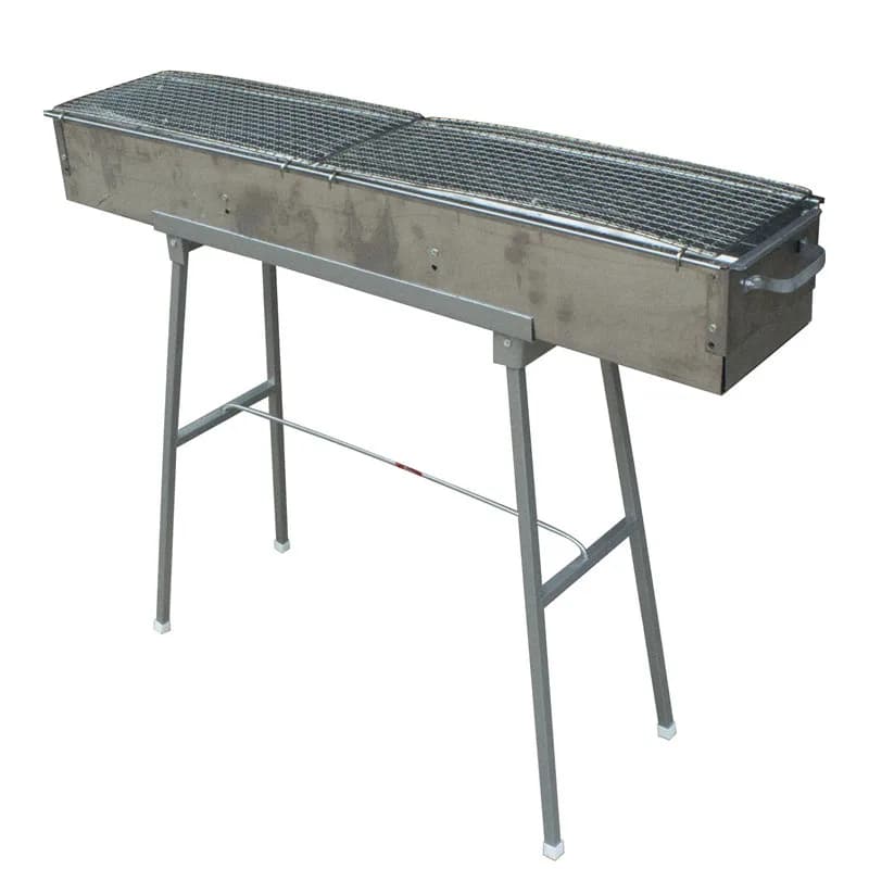 Folding Charcoal BBQ Grill Portable Foldable Stainless Steel W/ Scissor BBQ Tong for Outdoor Camping Picnic Patio Cooking