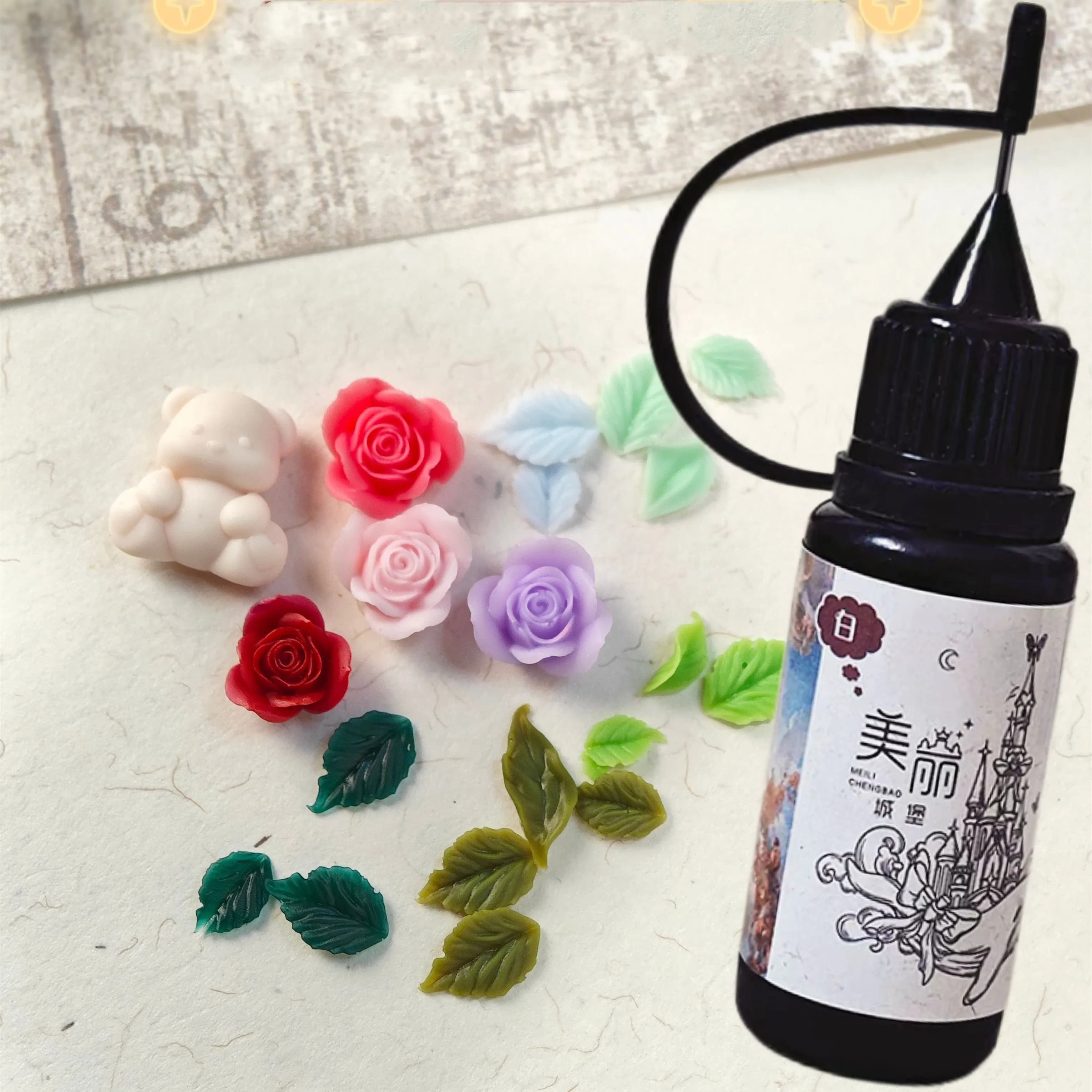 10. Nail Polished Gel for Nails Mold UV Gel Crystal Necklace 3D Acrylic Mold Nail Art Tool for Silicone Nail Forming Gule
