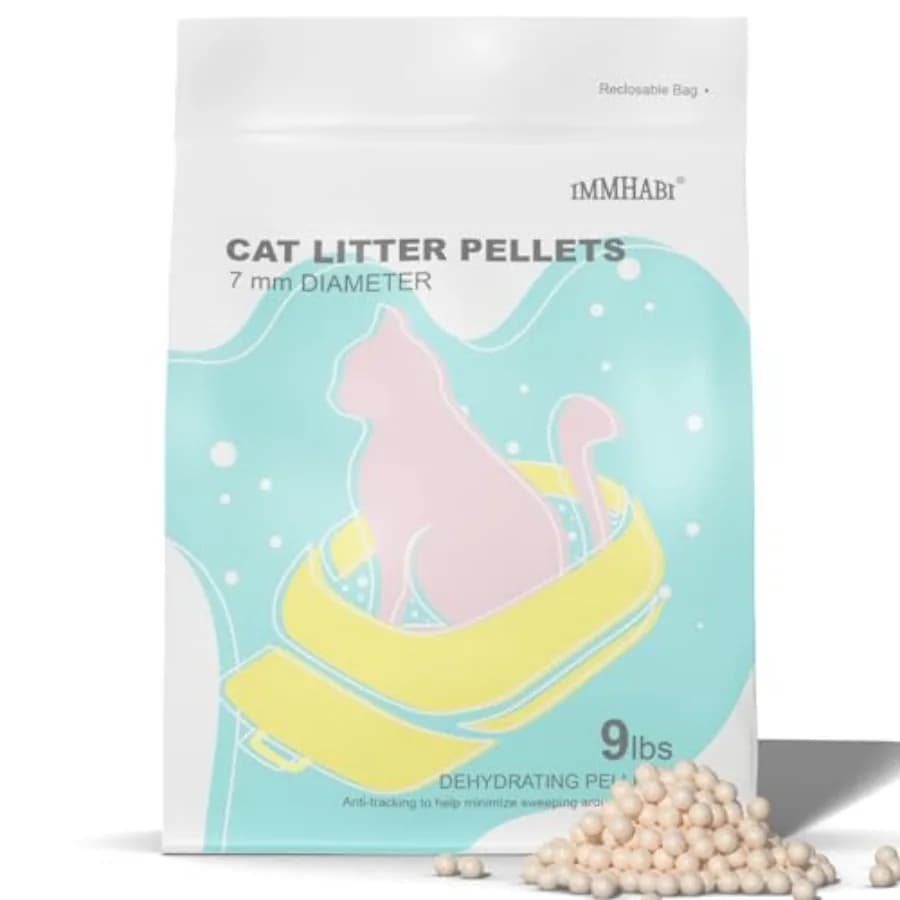 Generic Cat Litter Pellets Refills - 9 lbs, Exclusively for Dual-Layer Litter Box Systems, Dehydrating, Long-Lasting Odor Contr