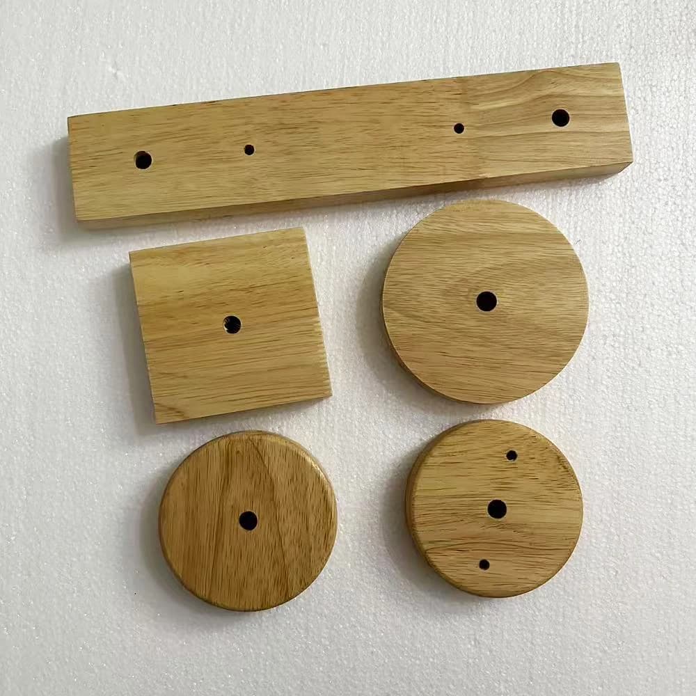 Base per lampada in legno Piastra da soffitto moderna Supporto per soffitto in legno Lampada a sospensione Base per lampadario Accessori per illuminazione fai-da-te