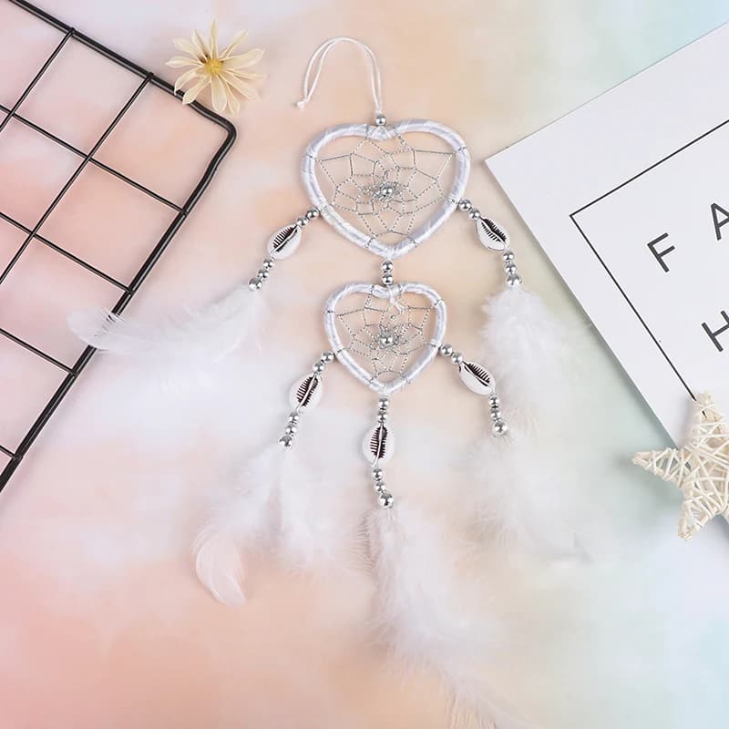 1x Feather Dream Catcher Wind Chimes Car Interior Wall Dreamcatcher Ornaments