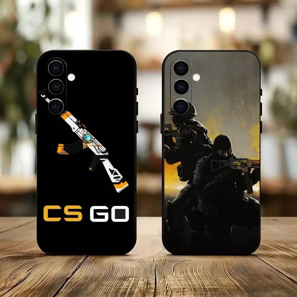 Custodia per telefono Game Counter Strike CS GO per Samsung Galaxy A73, A72, A71, A70, A53, A52, A51, custodia in morbido silicone nero