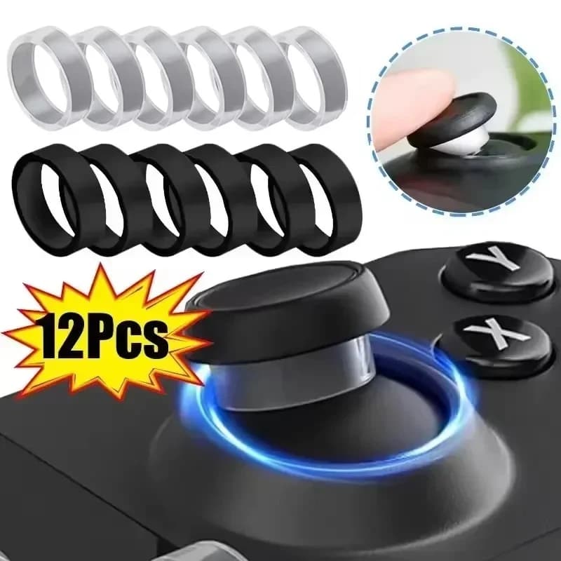 Invisible Elastic Joystick Protector Ring for PlayStation Portal Steam Deck, ROG, PS5 & PS4 - Rubber Protective Cover for Contro