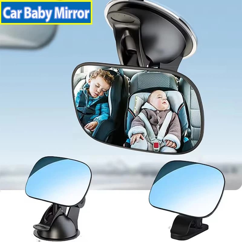 Specchietti per auto per bambini Vista di sicurezza Sedile posteriore automatico Specchio per auto per bambini rivolto verso l'indietro Cura dei neonati Monitor di sicurezza per bambini Specchio interno