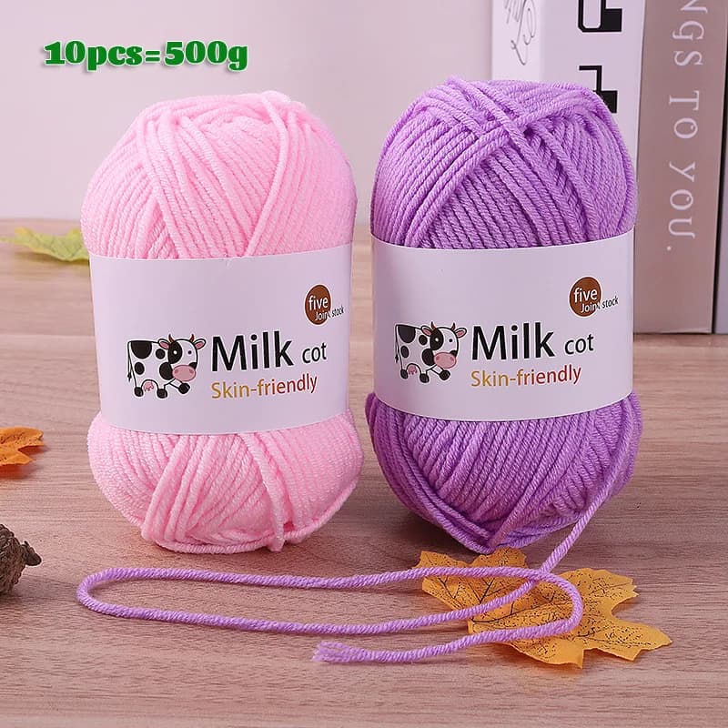 150g 5-wire milk yarn made by medium hand often do you fabric doll sweater flower hat scarf yarn ball