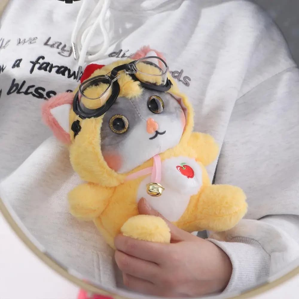 Small Diving Glasses Doll Home Punches Swimming Glasses Cotton Doll Accessories Doll Glasses Miniature Doll Home