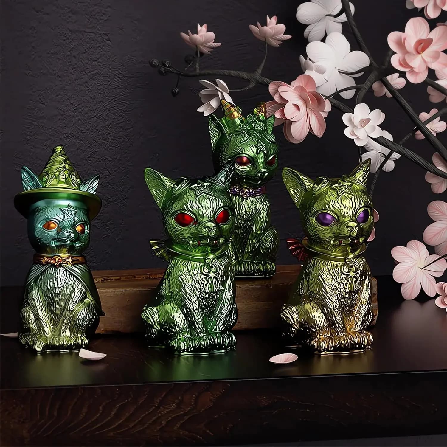 Pirate Cat Silicone Mold Cats Monster Candle Mold Soap Soy Wax DIY Handcraft Demon Kitty Resin Mold for Party Home Dinner