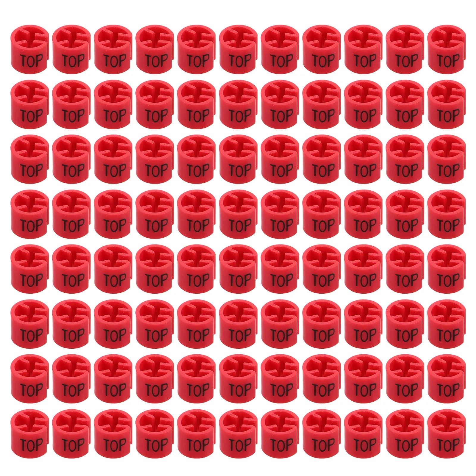 200 Pezzi Clip per Appendiabiti, Divisori in Plastica per Indumenti, Etichette per Organizzazione di Negozi e Armadi