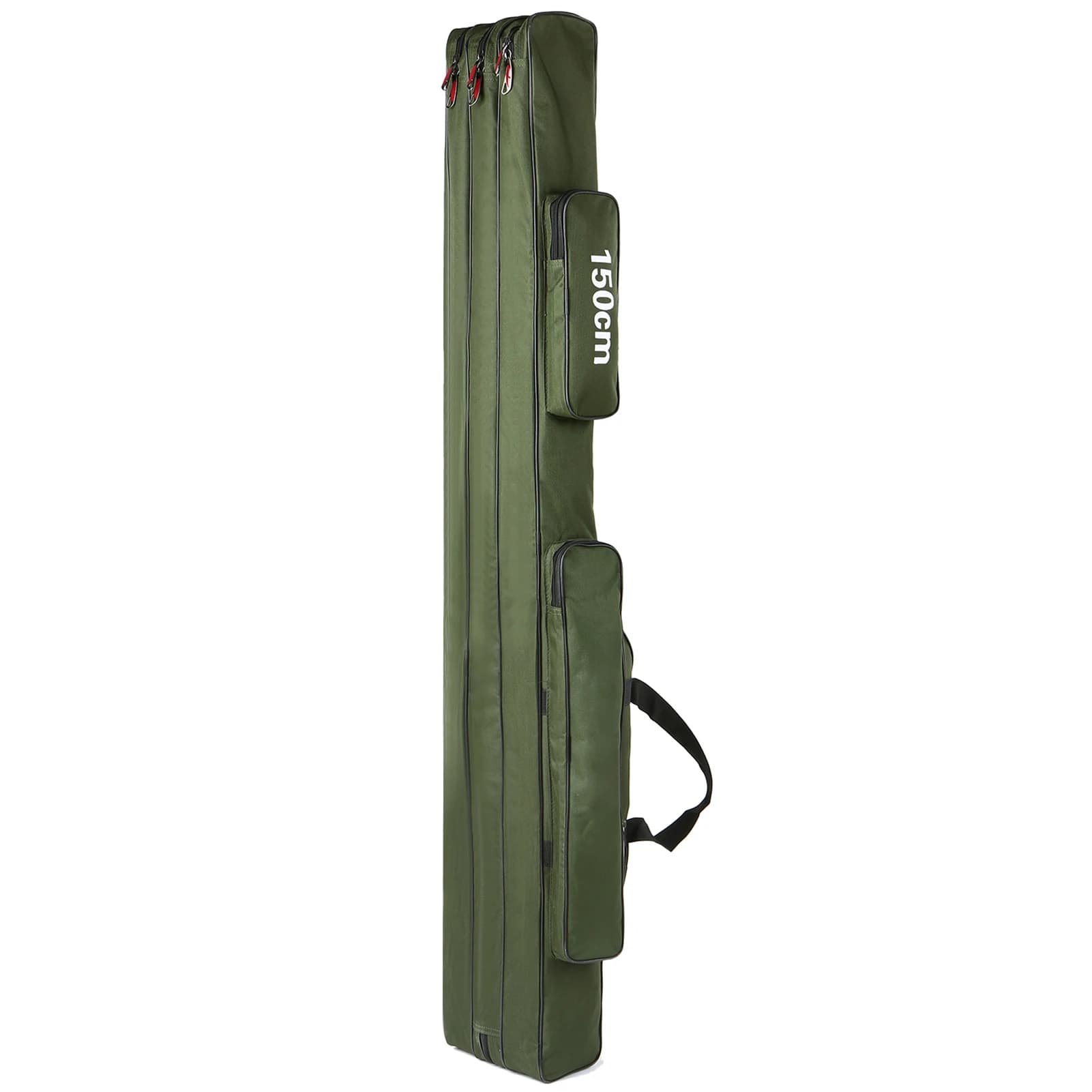 Borsa porta canne da pesca Lixada a 3 strati, custodia pieghevole portatile per canne da pesca, borsa porta mulinelli e attrezzatura da pesca