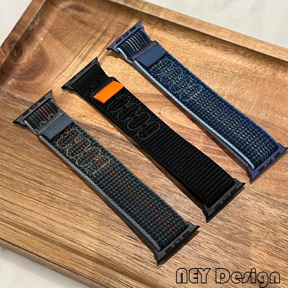Anello sportivo in nylon per cinturino Apple Watch 49mm 45mm 44mm Bracciale intrecciato iWatch S10 9 8 7 6 5 4 3 se2 Ultra 2 46mm 41mm 42mm Cinturini