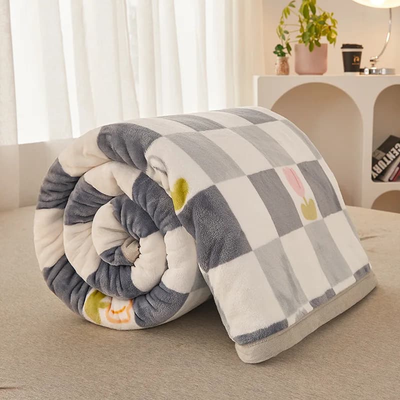 Coperta con stampa rosa rossa per camera da letto Coperte morbide floreali per aria condizionata Mantieni caldo il divano Coperta in velluto di latte Coperta per pisolino portatile