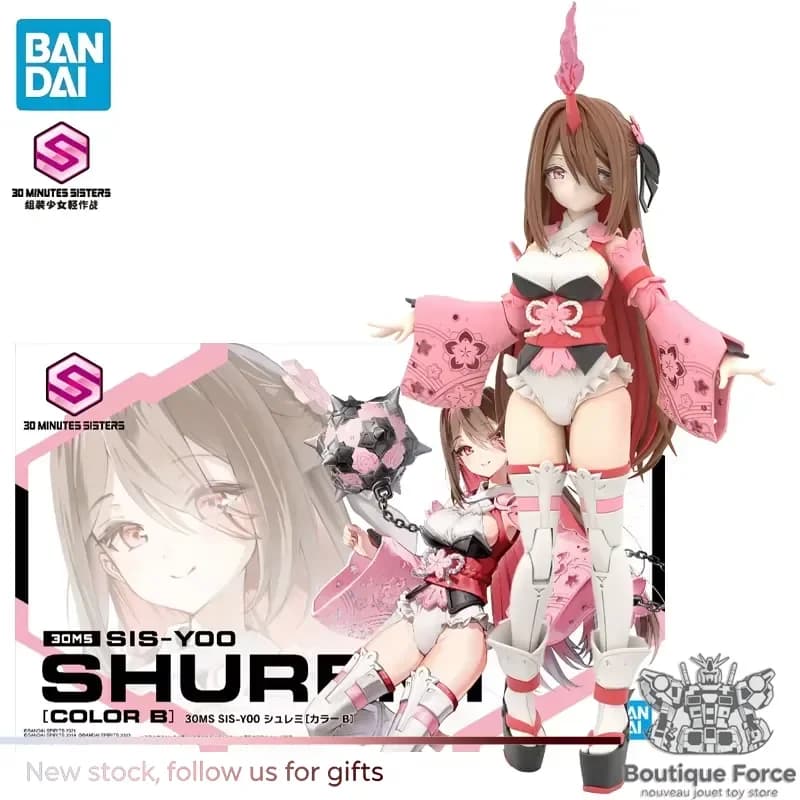 BANDAI SHUREMI Mobile Suit Girl Assembly Model 30MS SIS-Y00 Colore B Action Figure Anime da Collezione per Fan Ufficiale