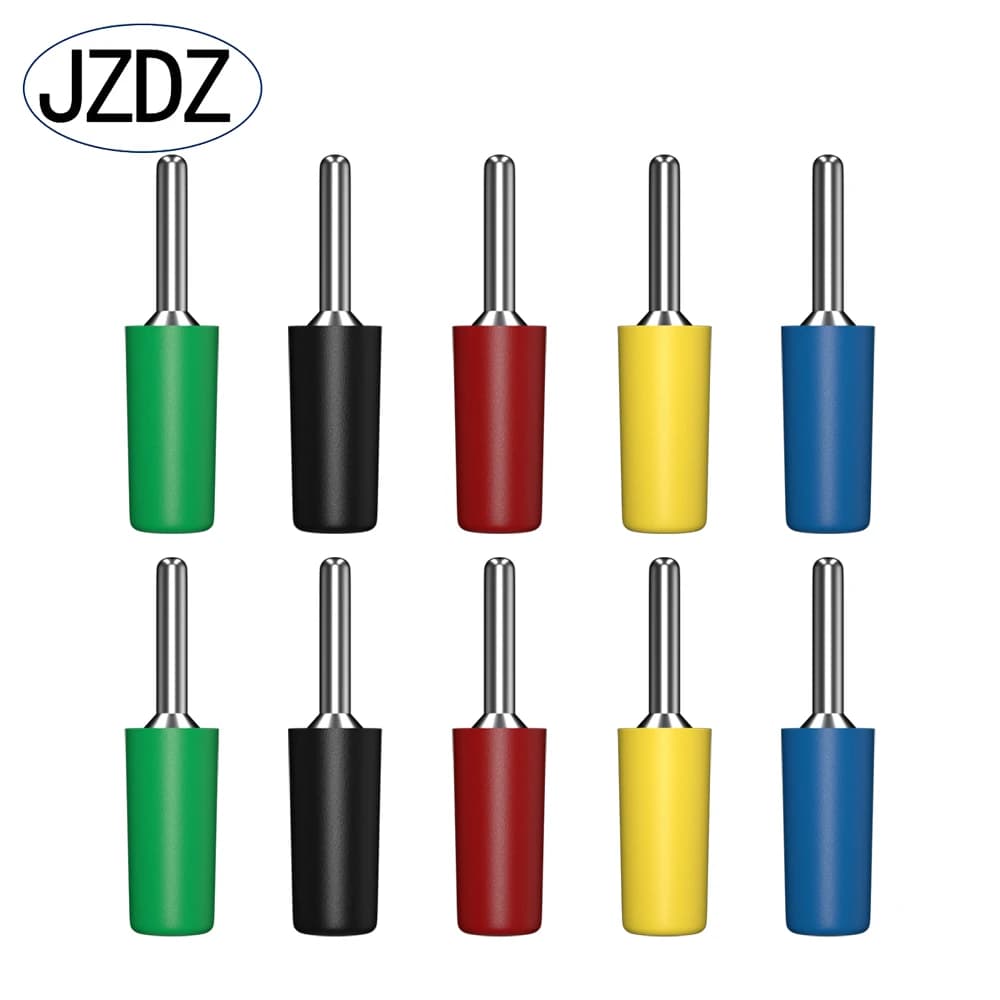 JZDZ 10 PZ 2 MM Spina A Banana Rame Nichelato Connettore Elettrico Accessori di Prova 10001