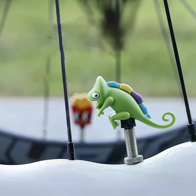Silicone Bike Valve Waterproof Carton Shape Cartoon for Road Bike and Mountain Bike - Decorative Cycling accessory