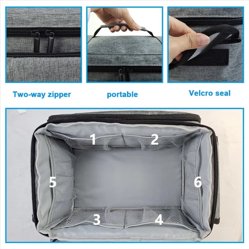 AF95-Small Borsa portaoggetti per infermieri Kit scatola portaoggetti per pronto soccorso domestico